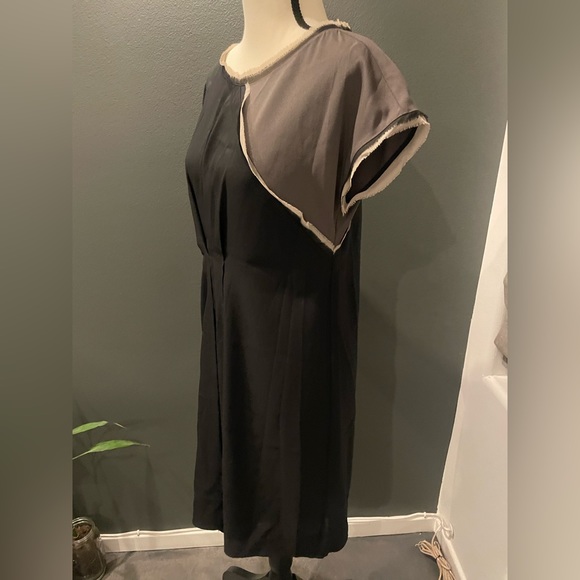 Runway Asymmetrical Cold Shoulder Color Block Tunic Dress size XS BCBGMAXAZRIA - Picture 7 of 8